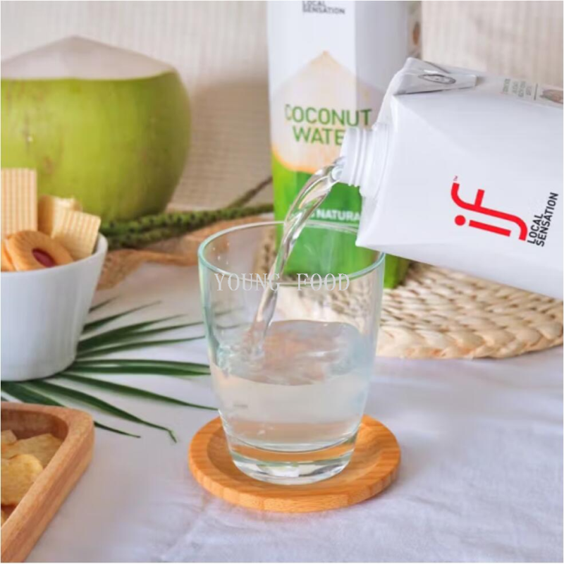 Wholesale free shipping, Temo imported snack figurines, juice, Thai IF100% Tetra Pak coconut water 330ml Specification image