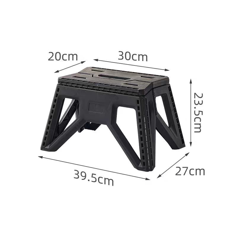 Small folding stools that can be stacked, household small stools, outdoor adult travel thickened plastic stools, dormitory folding stools detail image 2