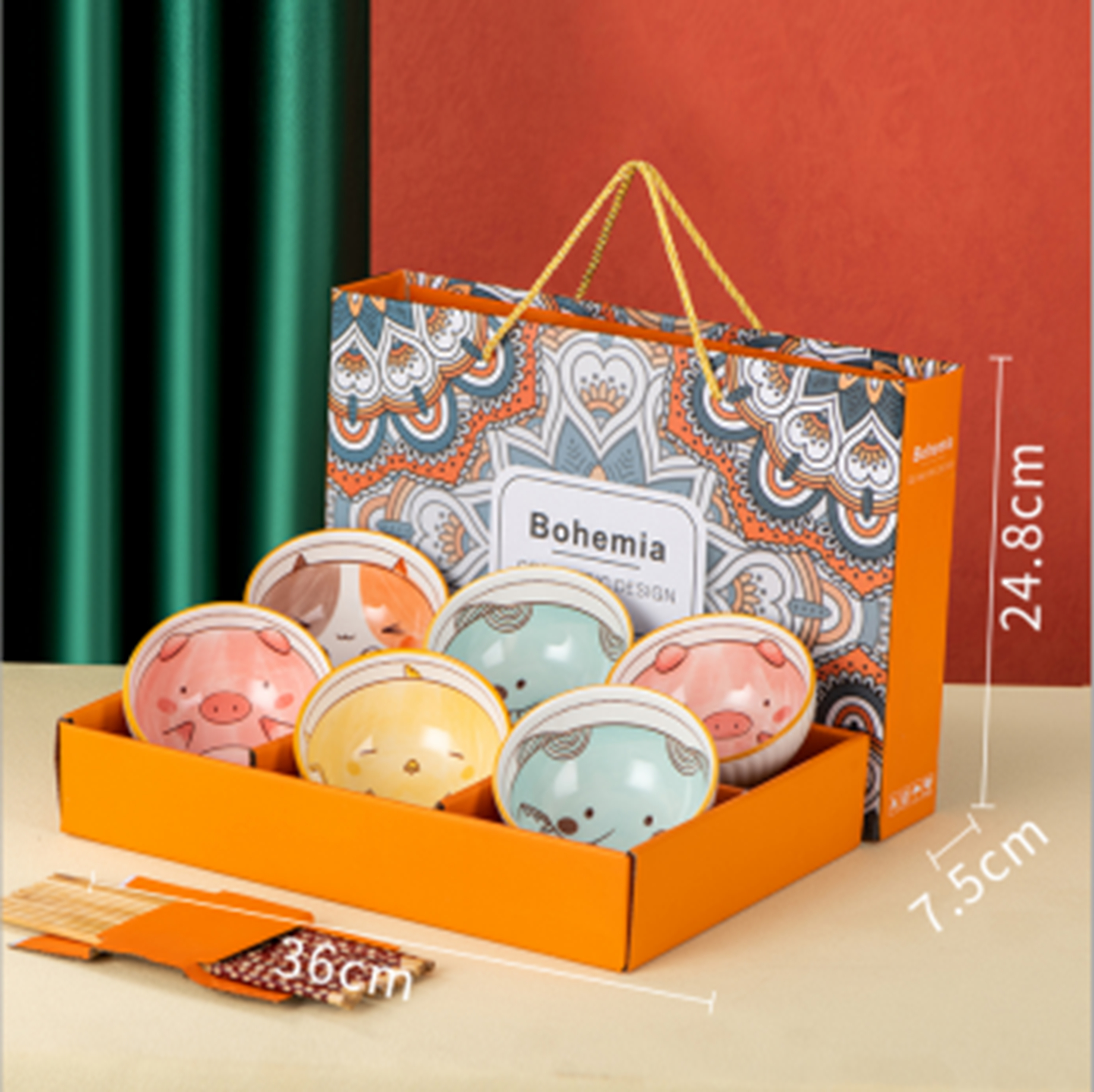 Cute Pet 6 Bowls MC-6B
