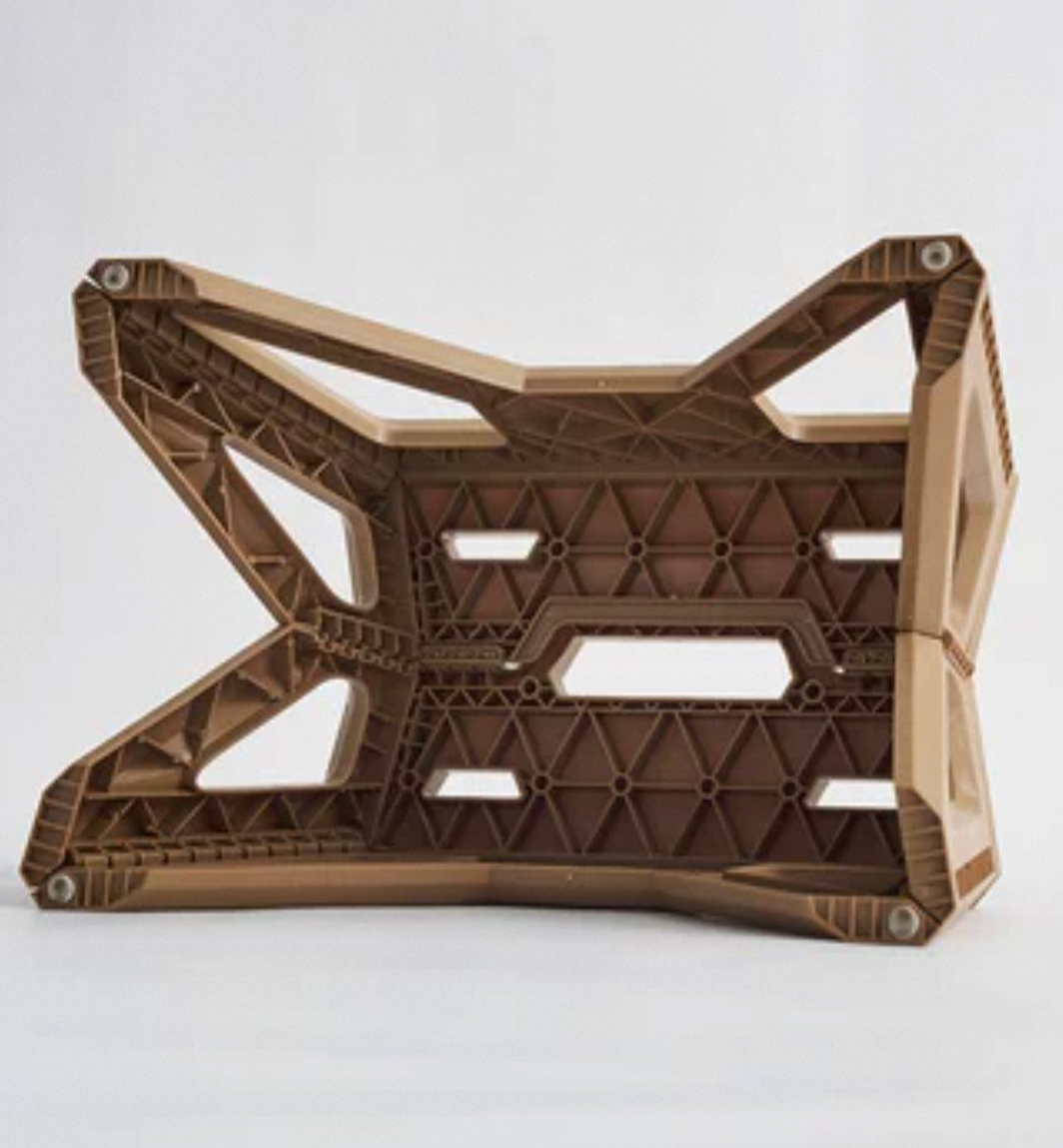 Small folding stools that can be stacked, household small stools, outdoor adult travel thickened plastic stools, dormitory folding stools details Picture