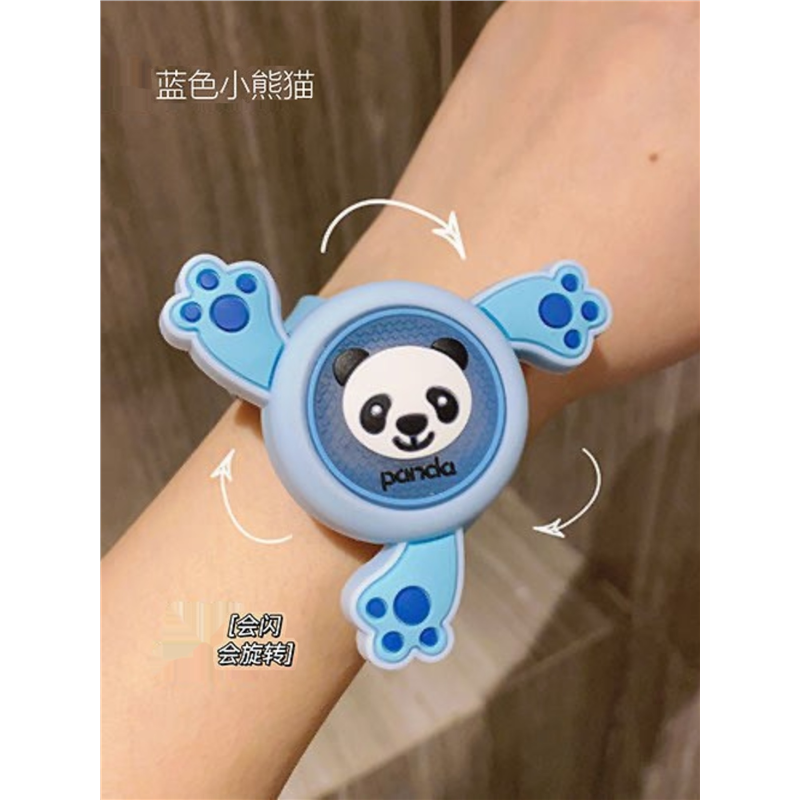 Children's mosquito repellent watch wristband, luminous toy, cartoon baby, boy, girl, child, panda mosquito repellent wristband Item Picture