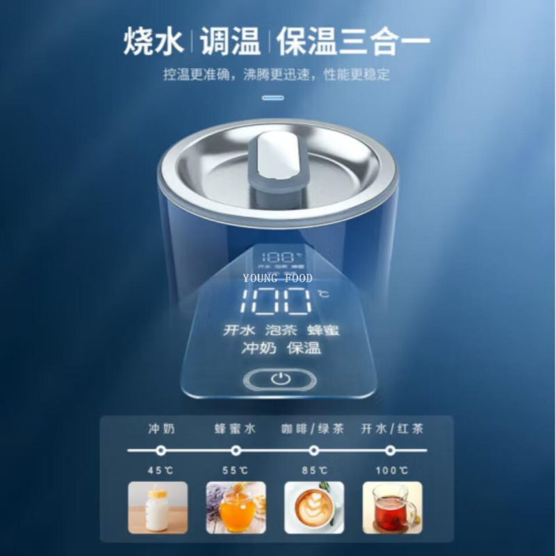 Wholesale free shipping YOUNGFOOD Smart small Appliance Morphy Richards Electric Kettle MR6070 Stainless Steel double-layer anti-scald Application Scenario