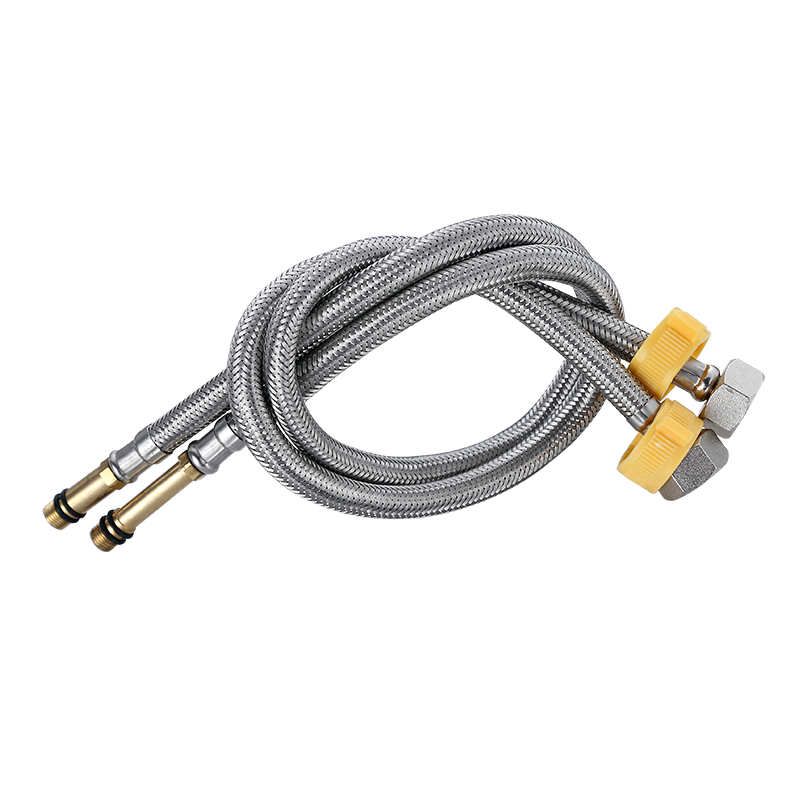 304 stainless steel pointed head pipe, vegetable basin, washbasin, faucet accessories, braided copper cap, cold and hot high-pressure water inlet hose factory Application Scenario