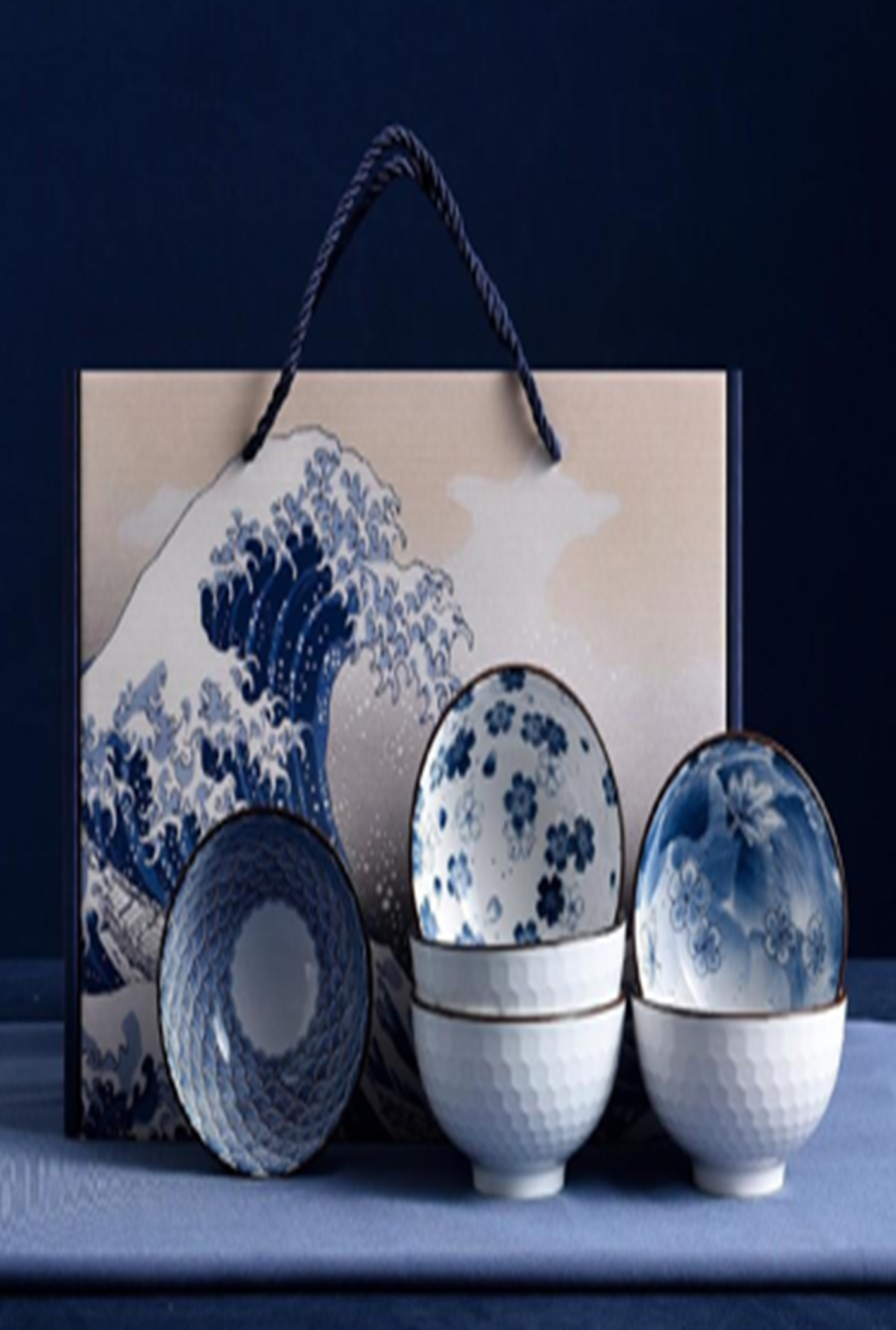 Kanagawa Blue Six-Bowl SNC-076806