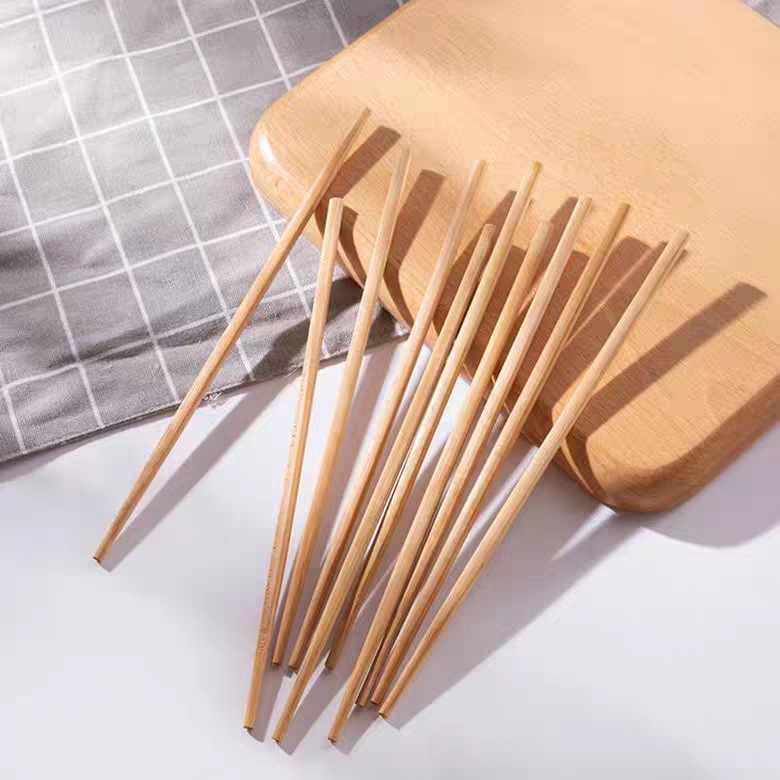 0476 Bamboo chopsticks, natural, unpainted and waxed, household Nan bamboo chopsticks, anti-slip, carbonized, quick-cooking tableware detail image 2