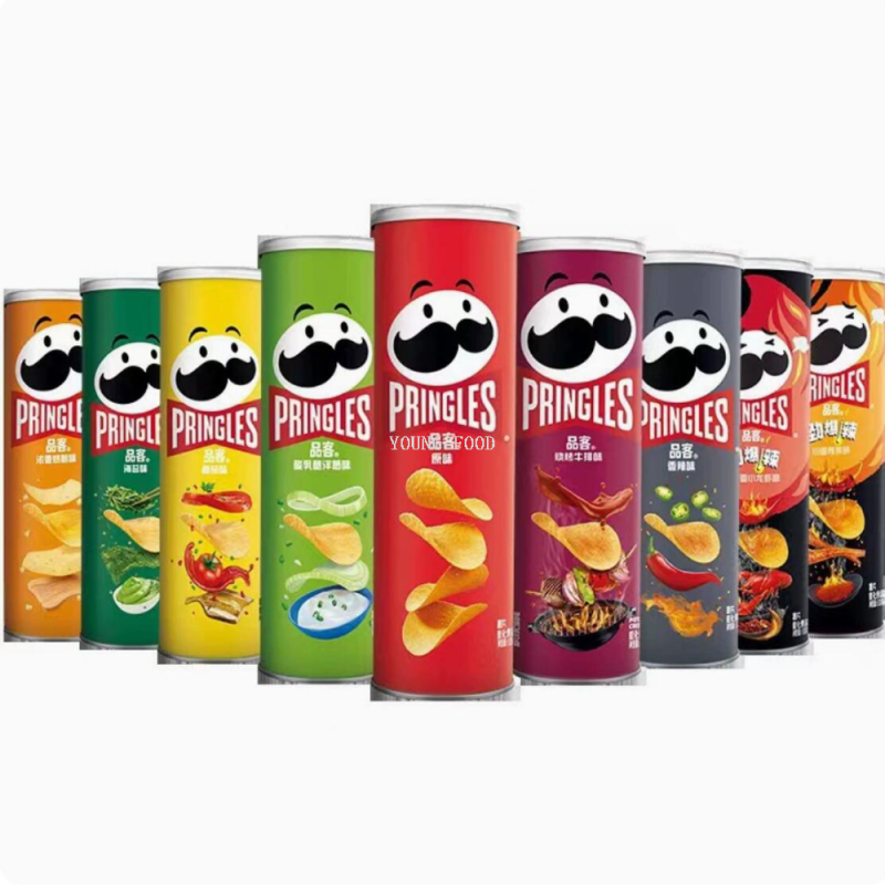 Free shipping for wholesale! VINCENZO CAPUTO figurines, casual snacks, puffed Pringer potato chips 110g paper cans Item Picture