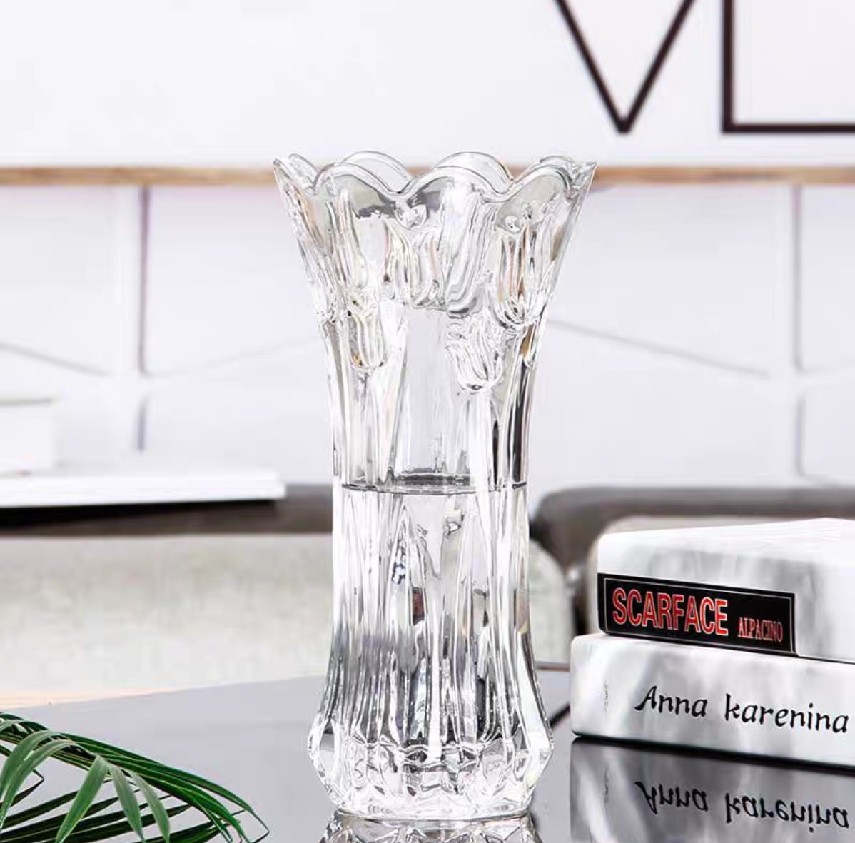 25. Thickened glass vase, transparent living room decoration, hydroponic vase, lucky bamboo, lily, dried flower, ceramic vase detail image 2