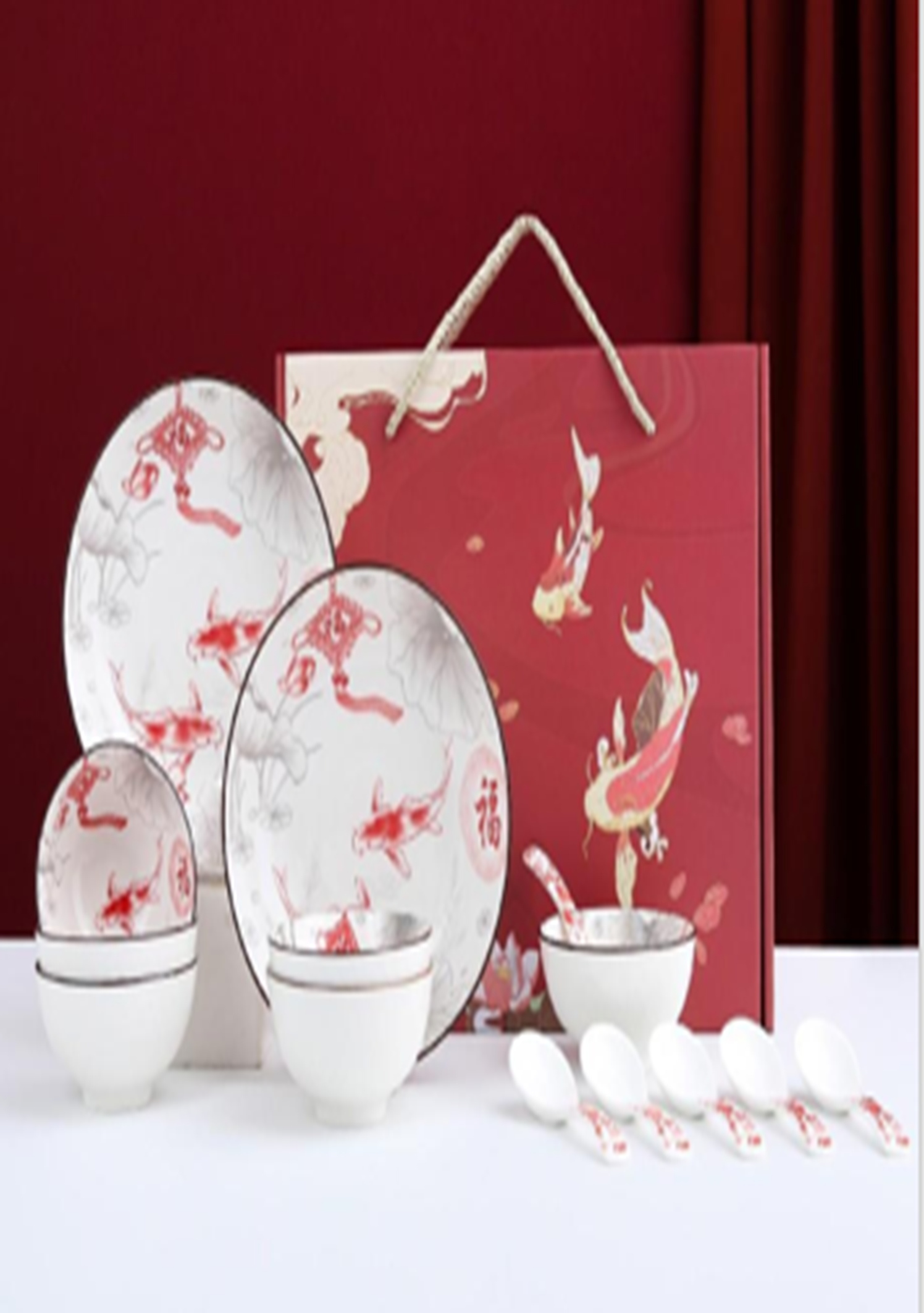 "Yearly Abundance of Lucky Fish 14-piece Set NNYY-076814