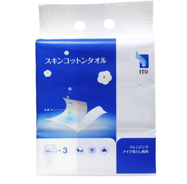 批发包邮！GRANDE RITORNO洗脸巾清洁ITO艾特柔卸妆绵柔巾3*80抽详情8