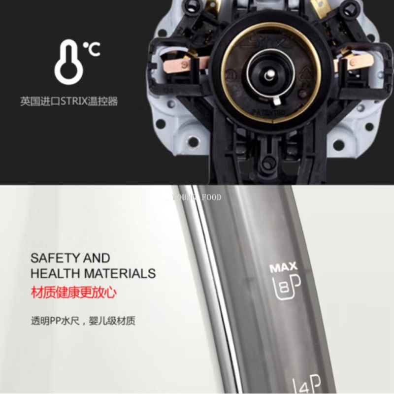 Free shipping for wholesale! YOUNGFOOD Fashion Small Household Appliances, Accessories, daily Necessities, Morphy Richards Electric Kettle 1.5L Specification image