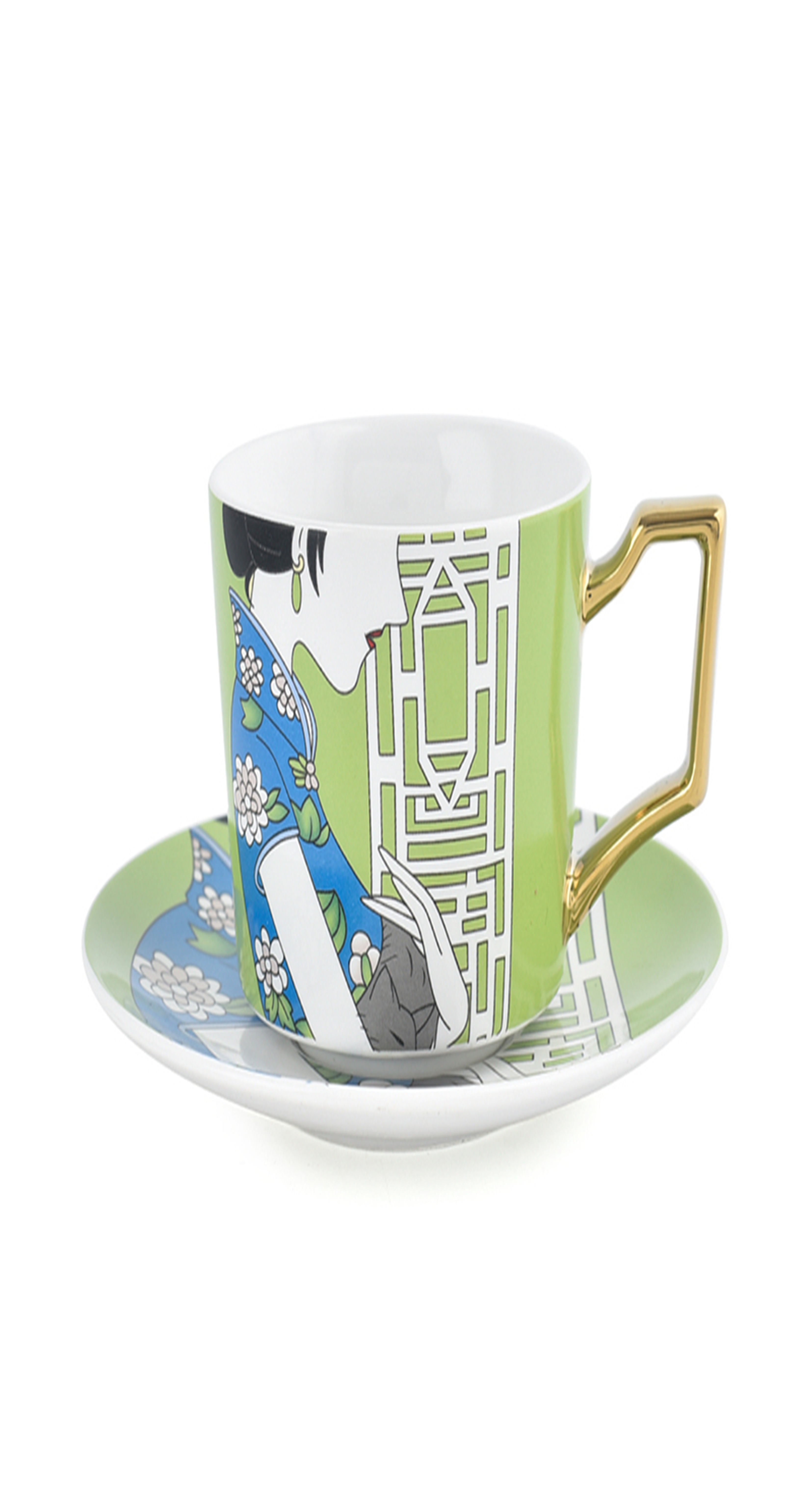 Cheongsam Beauty Cup and Plate EP-006 details Picture