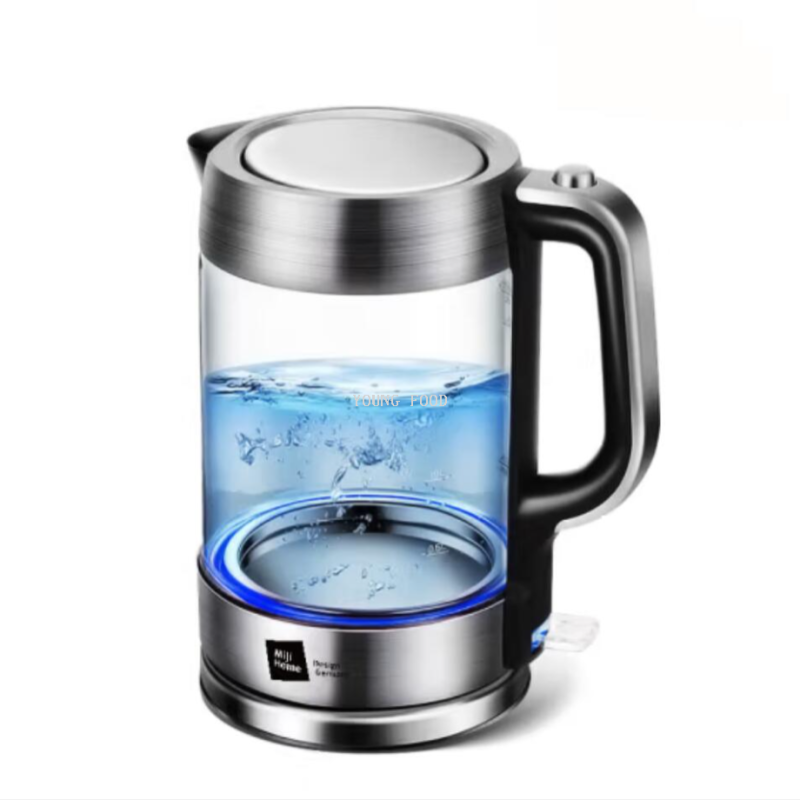 Free shipping for wholesale! YOUNGFOOD Small Household Appliances German MIJI High borosilicate Electric Kettle HK-3301 details Picture