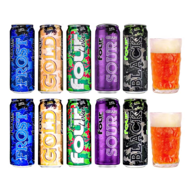 Free shipping for wholesale! La Fei Highly Strong Fruit-Flavored Blended Spirit American Four-Rock Pre-mixed Cocktail 695ml details Picture