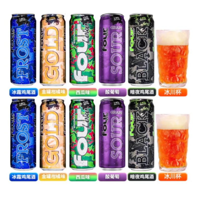 批发包邮！辣妃高度烈性果味配制酒 美国四洛克预调鸡尾酒695ml