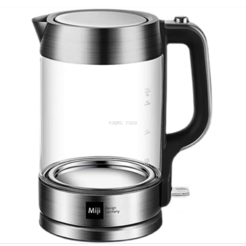 Free shipping for wholesale! YOUNGFOOD Small Household Appliances German MIJI High borosilicate Electric Kettle HK-3301