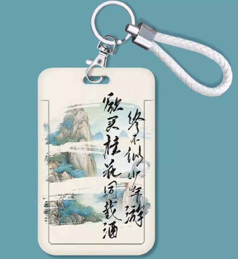 Card case, national trend ID card, school badge, pickup truck case, card case, lanyard details Picture