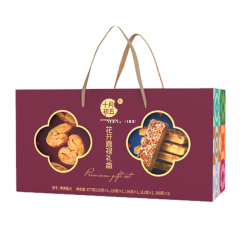 批发包邮！ELDORADA OLD BARBECUE曲奇 十月初五花开喜禄礼盒877g