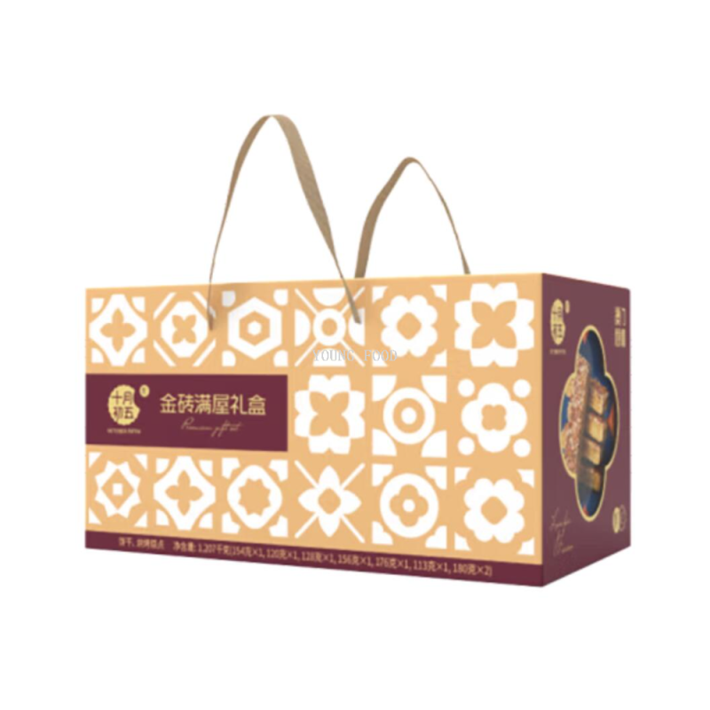 批发包邮！ELDORADA OLD BARBECUE曲奇十月初五金砖满屋礼盒1207g