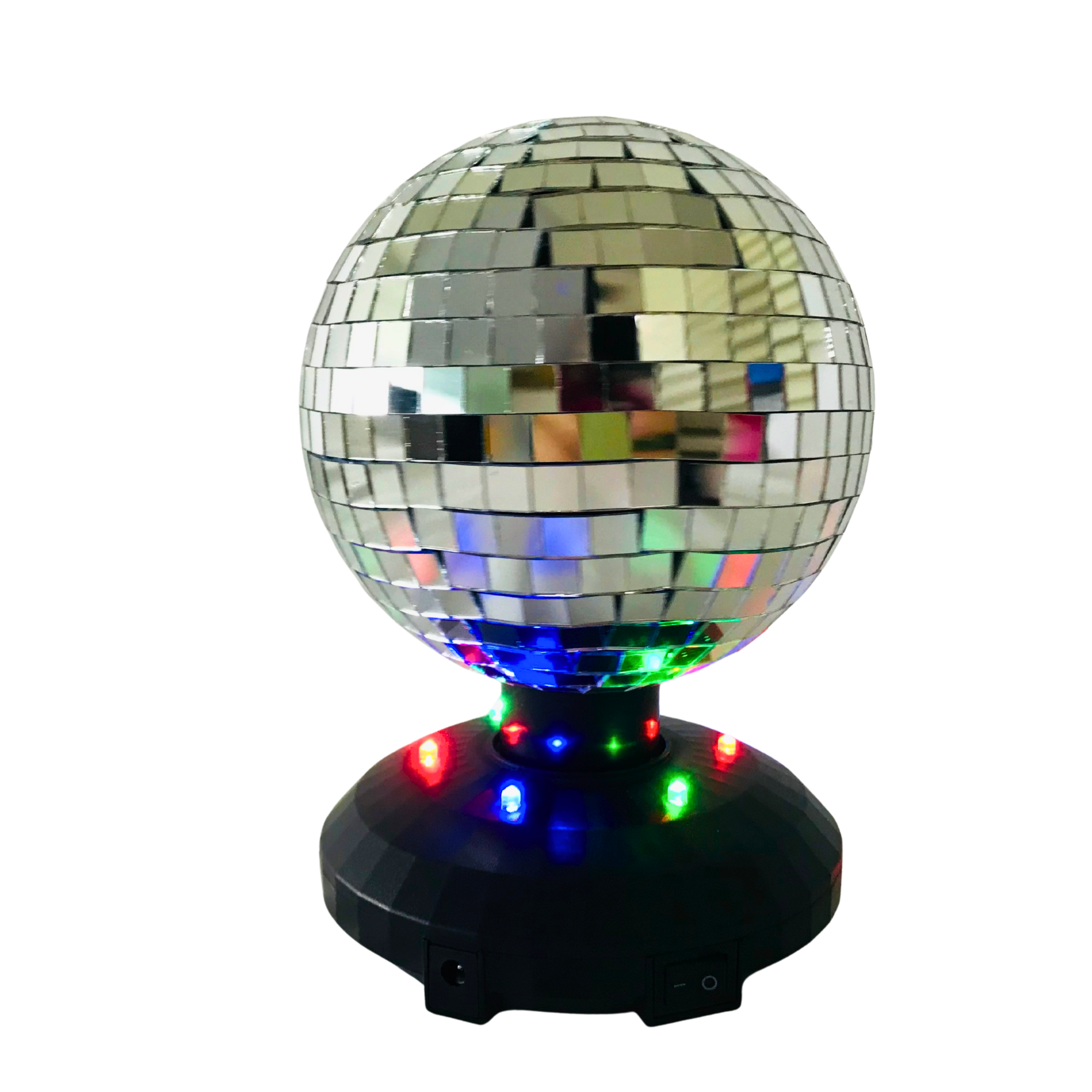 The manufacturer's new desktop mirror reflective ball party KTV color light, rotating flash light, reflective glass ball light, disco ball home decoration atmosphere light, disco ball stage light Item Picture