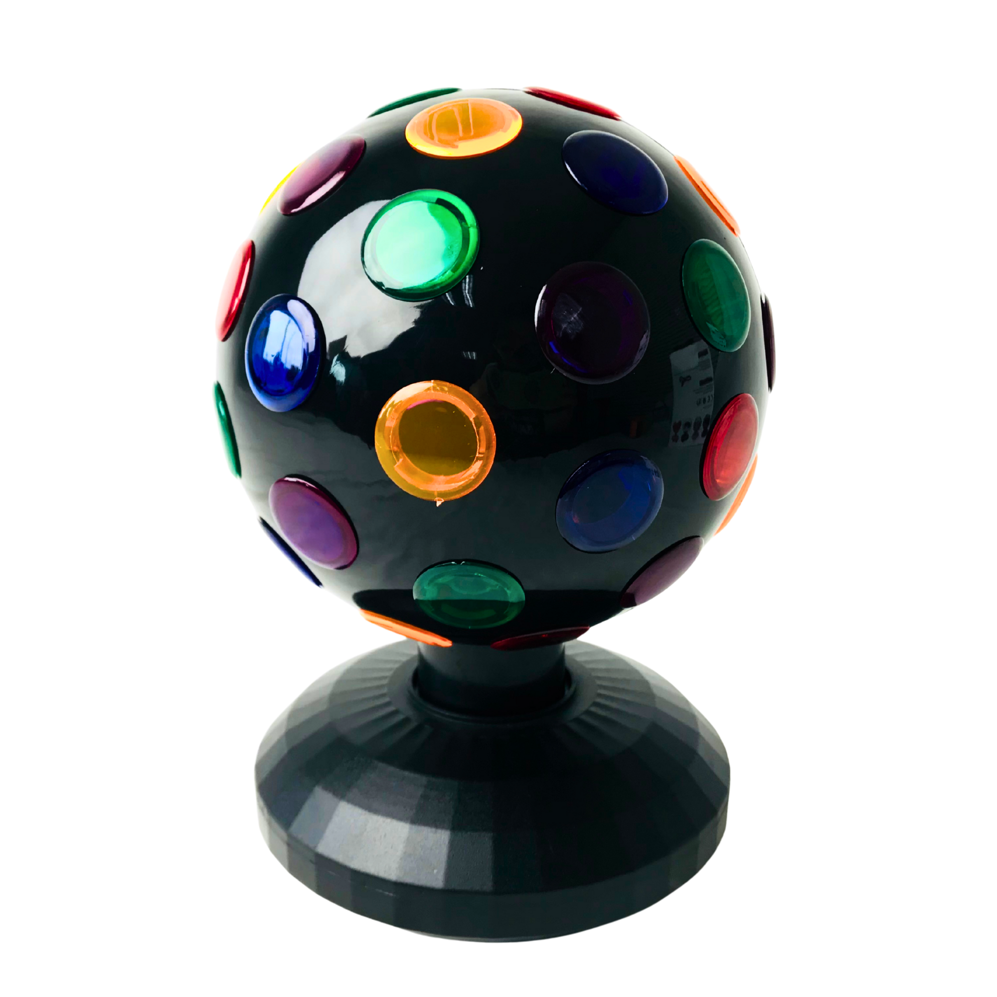 Cross-border new seven-color rotating disco ball night light, dance stage light, party atmosphere light, decorative light, disco ball KTV color light, battery box Item Picture