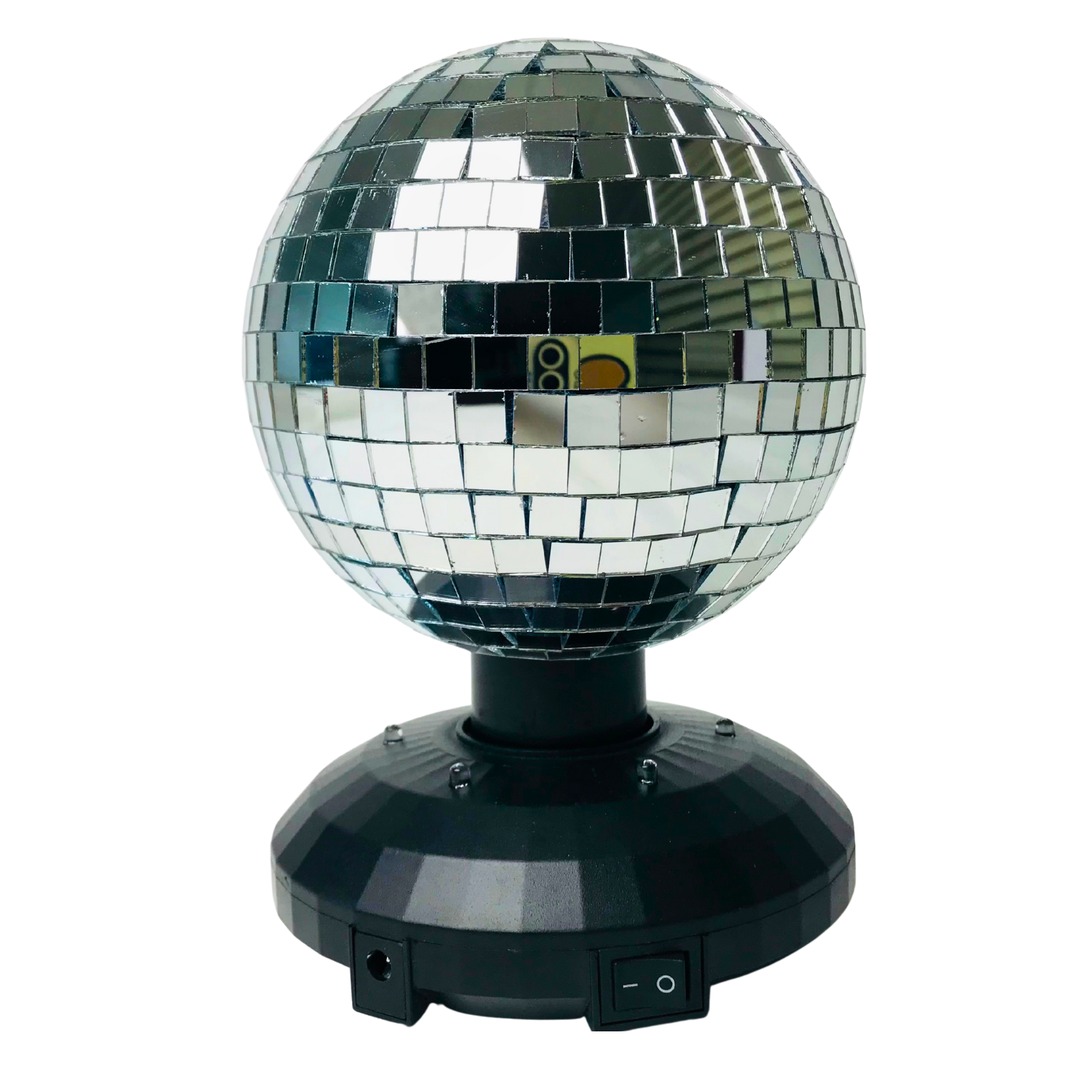 The manufacturer's new desktop mirror reflective ball party KTV color light, rotating flash light, reflective glass ball light, disco ball home decoration atmosphere light, disco ball stage light Specification drawing