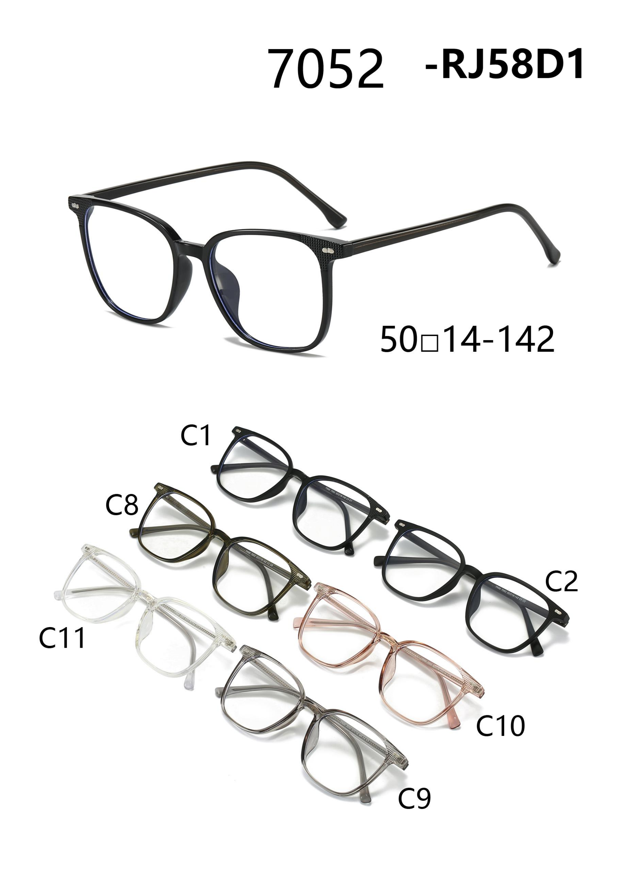 Large-framed myopia glasses, a retro Korean-style black-framed no-makeup wonder. The glasses frame makes the face look slimmer and trendy