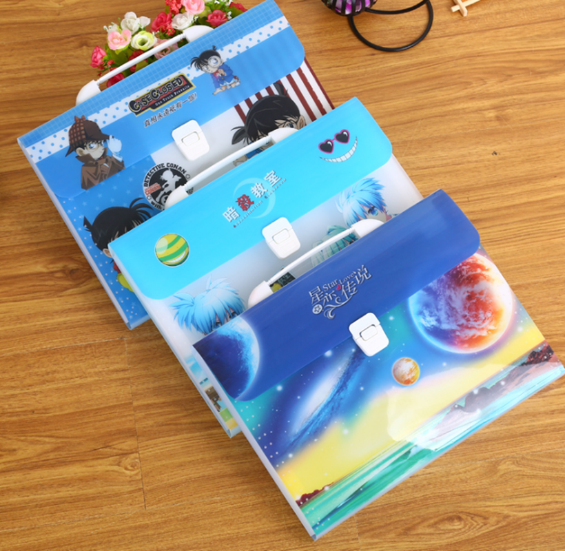 星空 柯南不包边卡风琴包手提文件袋
