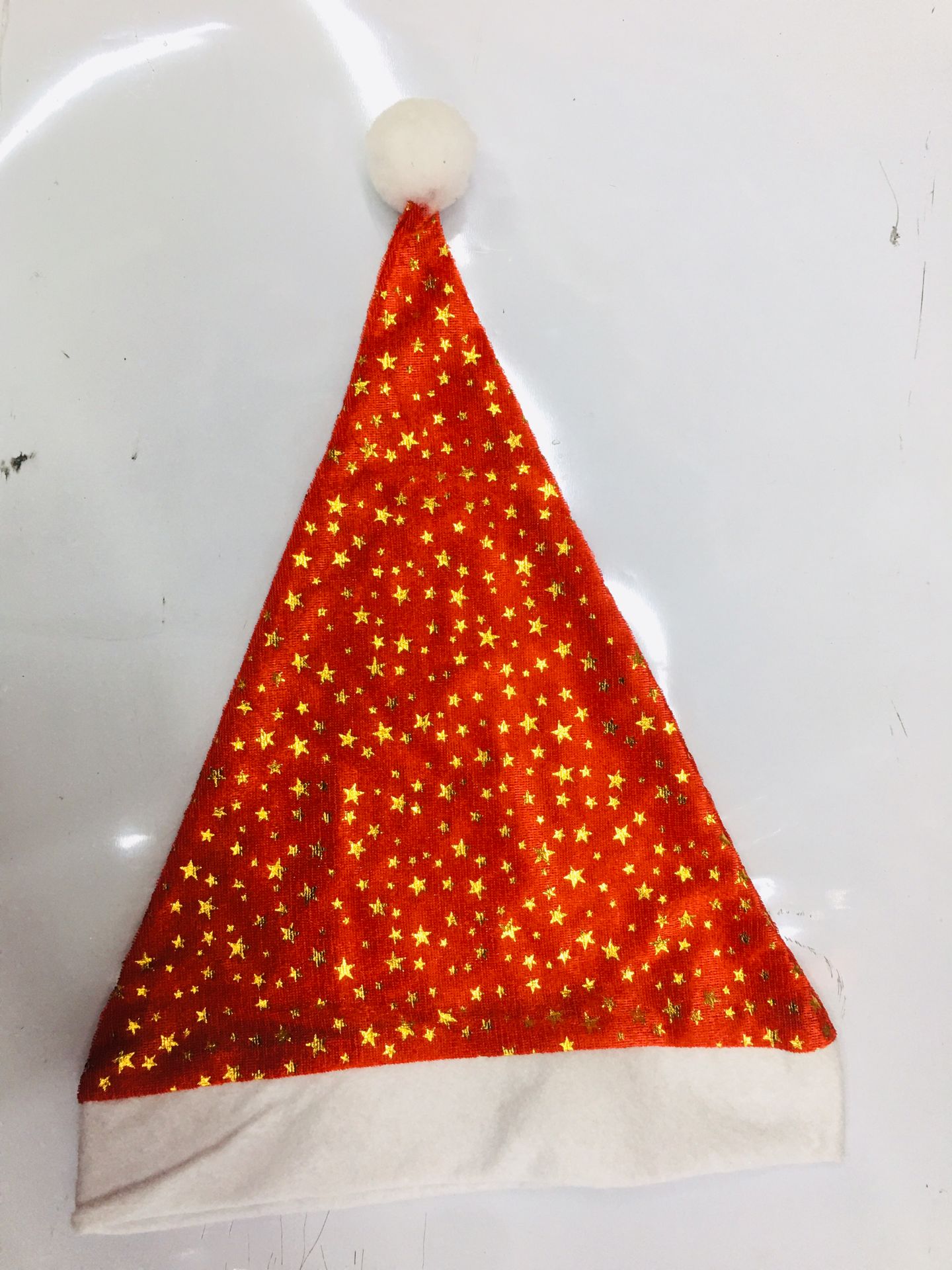 Wholesale of new velvet snowflake moon star Christmas hats, adult Santa Claus hats, holiday dress-up gifts Item Picture