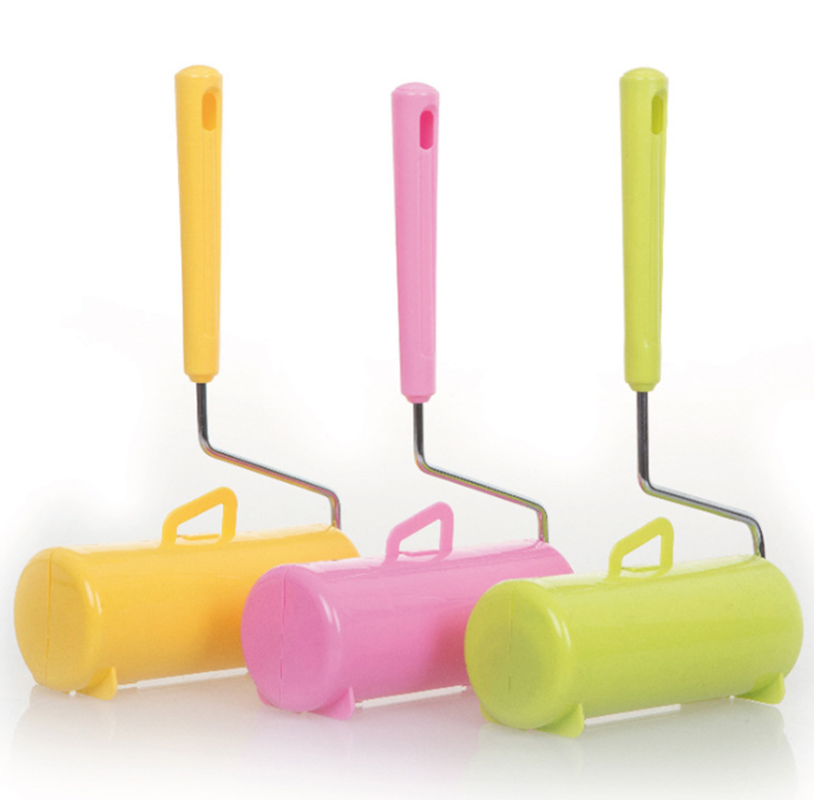 10张 5PCS小胖手柄清洁胶带粘衣刷粘尘滚筒