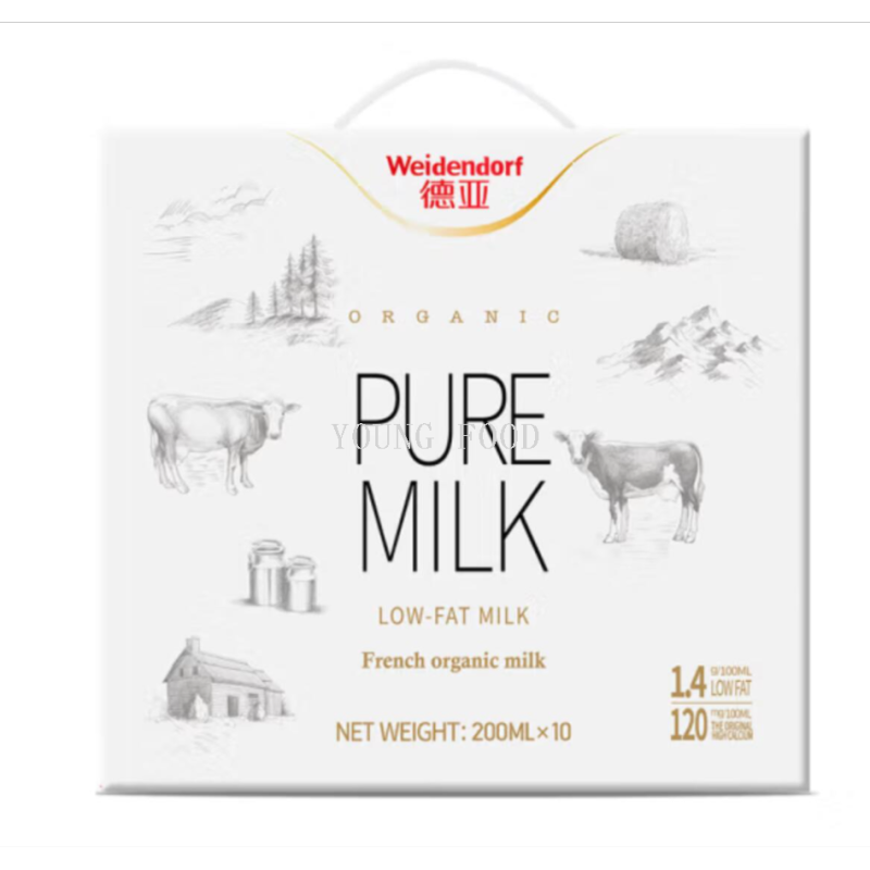 批发包邮！NOIR DE NOIR德国德亚有机高钙牛奶礼盒液体奶早餐零食