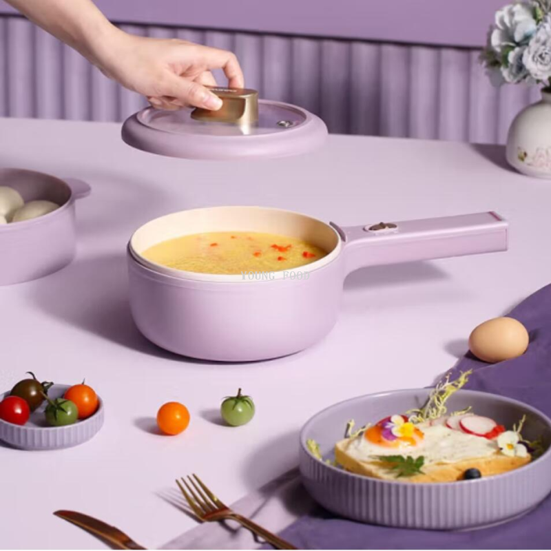 电煮锅简约/电饭锅电热锅/美的电锅/苏泊尔电锅白底实物图