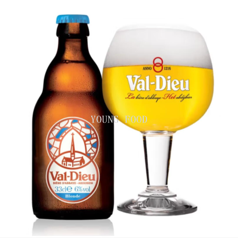 Free shipping for wholesale! Belgian imported Vatour Abbey Gold Beer 330ml craft snack wine figurine details Picture