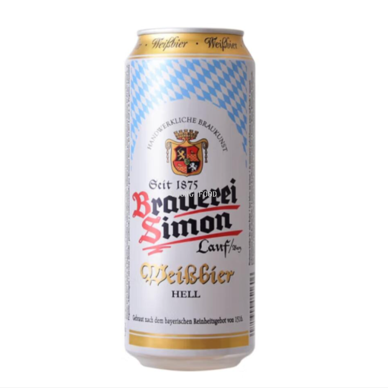 Free shipping for wholesale! German imported snacks and beverages, Simon Wheat White Beer 500ml figurines, snack foods Specification image