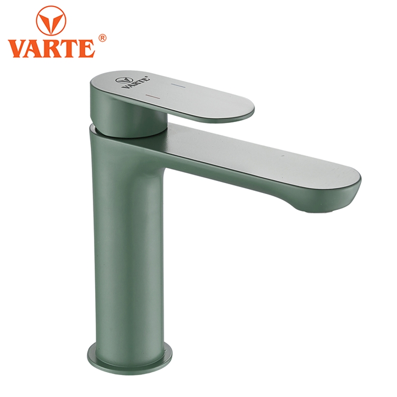 VARTE 品牌高端不锈钢水龙头暖绿色系冷热龙头