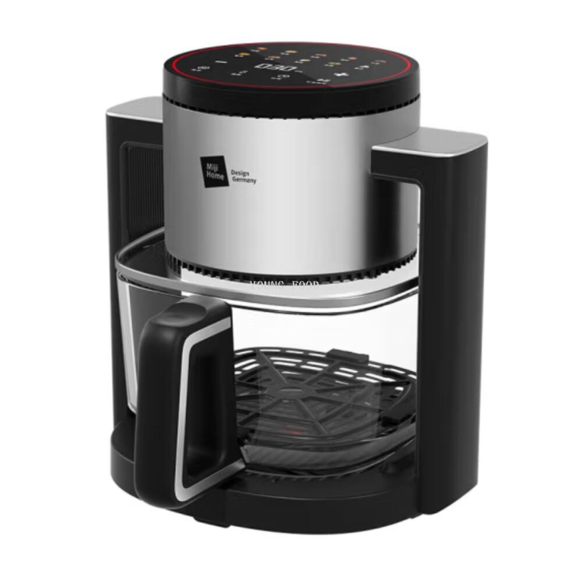 批发包邮！德国Miji米技360°全景可视玻璃空气炸锅MFEO-GS45电器产品图