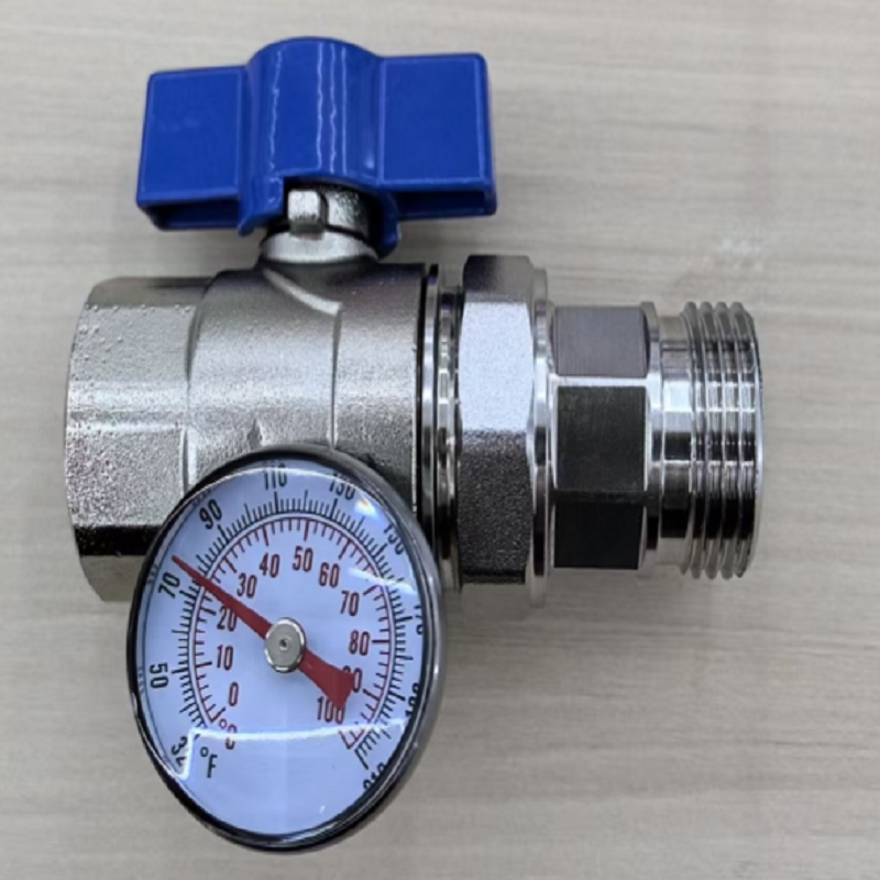 DN25*DN25不锈钢带表直式球阀