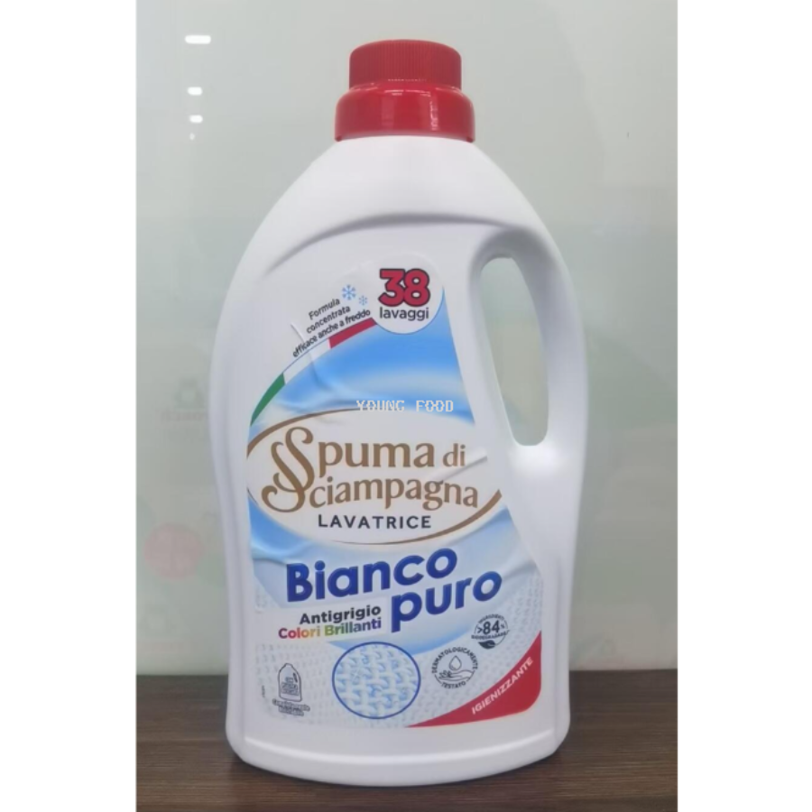 批发包邮！意大利进口香槟慕斯SPUMA洗衣液1710ml 手办穿戴甲洗剂