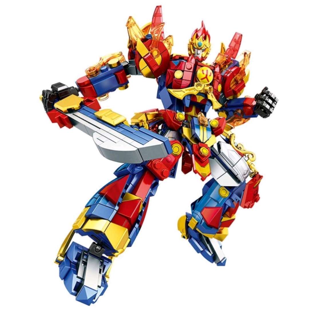 明迪正版新款超星龙骑高达机甲积木8901儿童益智拼插玩具礼物详情图10