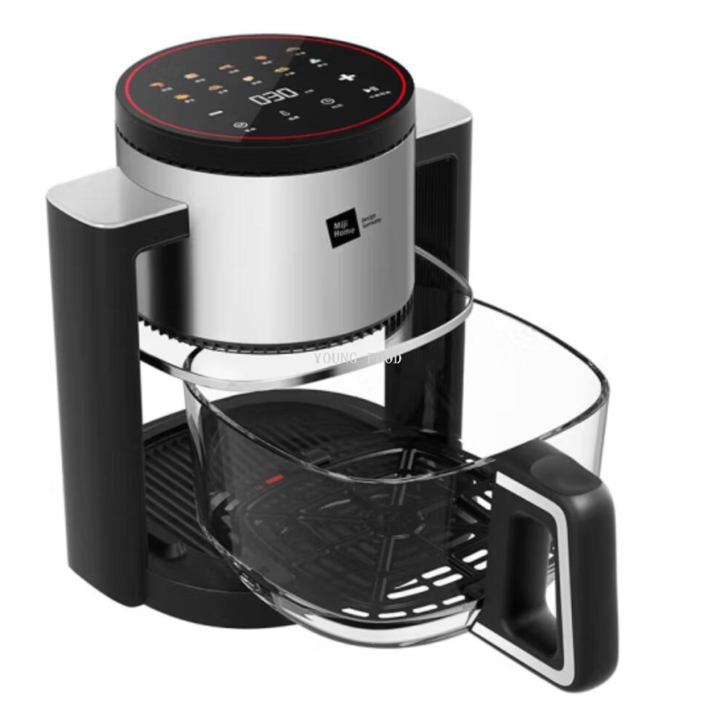 批发包邮！德国Miji米技360°全景可视玻璃空气炸锅MFEO-GS45电器细节图