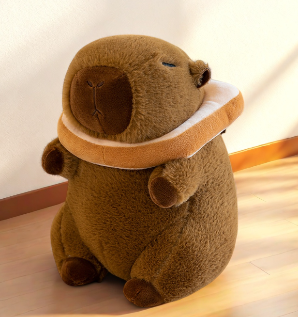  跨境爆款水豚毛绒玩具卡皮巴拉玩偶外贸活动礼品批发生日礼物秀绒玩具批发详情5