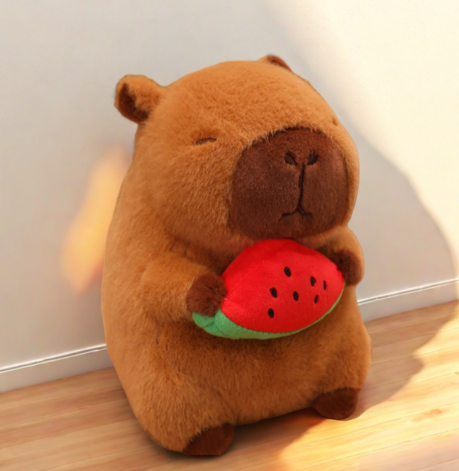  跨境爆款水豚毛绒玩具卡皮巴拉玩偶外贸活动礼品批发生日礼物秀绒玩具批发详情2