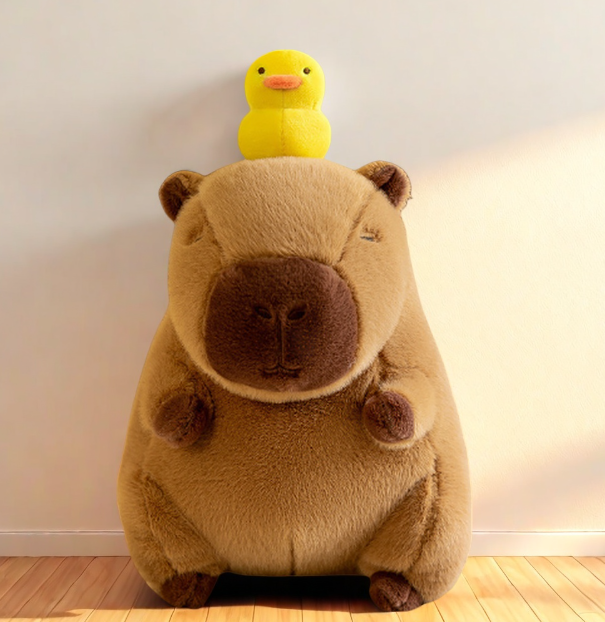  跨境爆款水豚毛绒玩具卡皮巴拉玩偶外贸活动礼品批发生日礼物秀绒玩具批发详情13