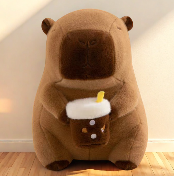  跨境爆款水豚毛绒玩具卡皮巴拉玩偶外贸活动礼品批发生日礼物秀绒玩具批发详情15