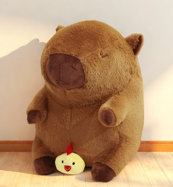  跨境爆款水豚毛绒玩具卡皮巴拉玩偶外贸活动礼品批发生日礼物秀绒玩具批发详情19