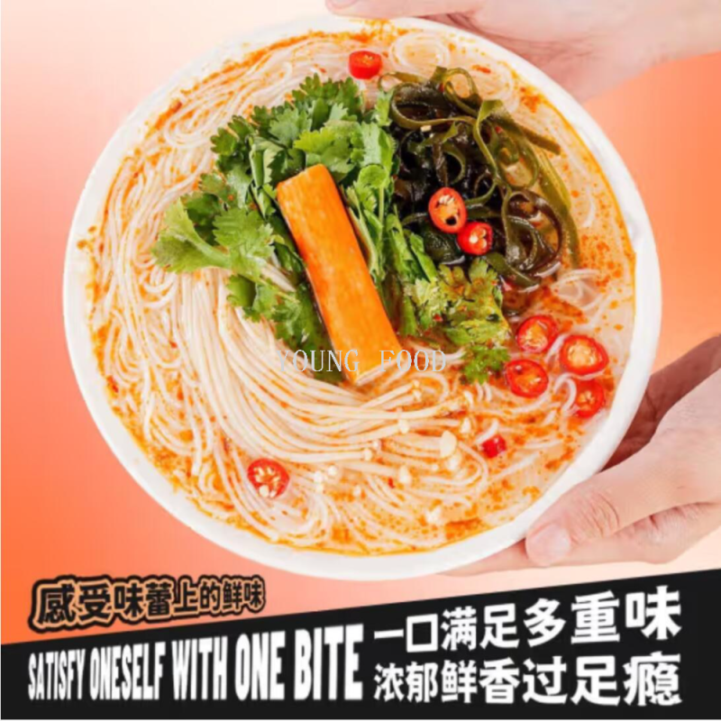 Free shipping for wholesale! Boiling water products, instant noodles, snacks, figurines, Food Tribe, vinegar, seafood powder, 190g Application Scenario