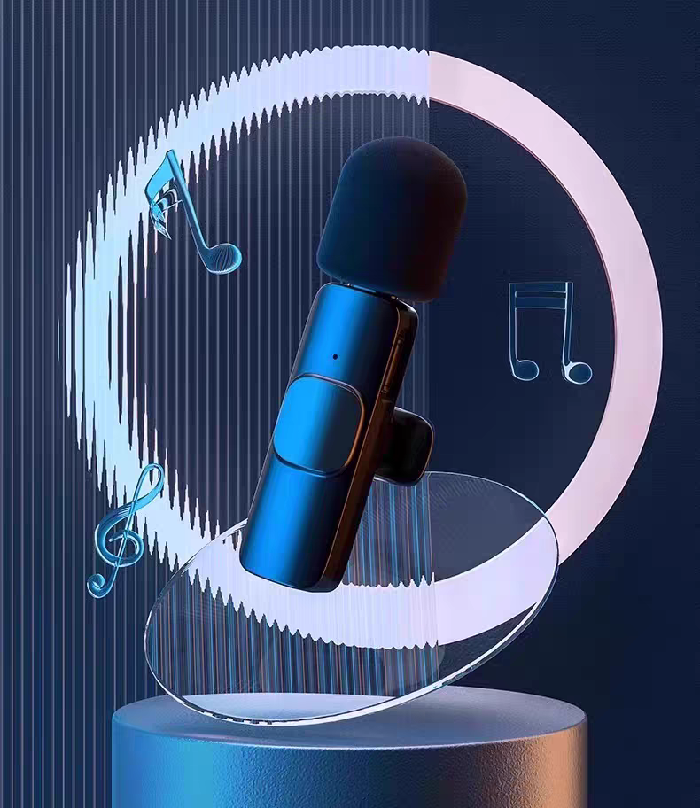 Aima Emma Aima Type-C Port Ios Port Apple Flash Charging Head Compatible With Multiple Models, Advanced Intelligent Noise Reduction, Stunning Sound Quality, Portable Live Streaming Microphone, Stylish Microphone, Wireless Lapel Microphone Item Picture