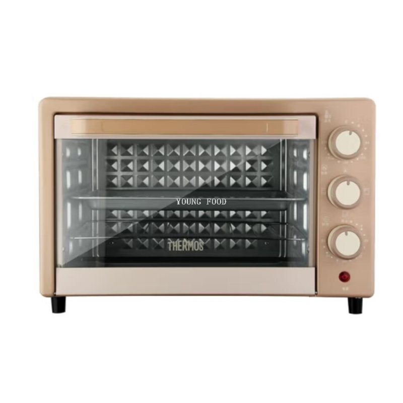 Free shipping for wholesale! THERMOS Thermos Electric Oven Mocha Brown EHA-5133A Smart Small household appliance