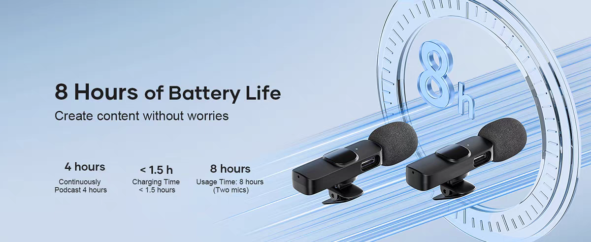 Aima Emma Aima K11 Lapel Microphone Type-C Port Ios Port Apple Flash Charging Head Compatible With Multiple Models, Advanced Intelligent Noise Reduction, Stunning Sound Quality, Portable Live Streaming Microphone, Design Microphone details Picture