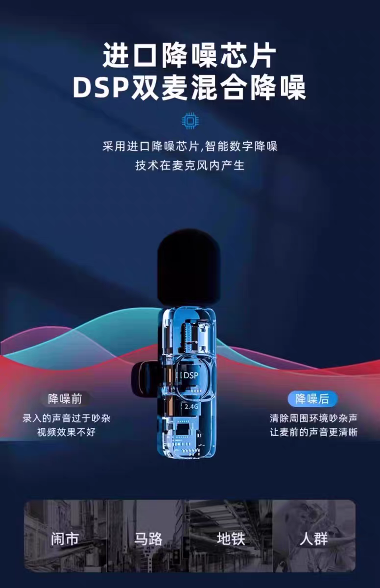 Aima Emma Aima Type-C Port Ios Port Apple Flash Charging Head Compatible With Multiple Models, Advanced Intelligent Noise Reduction, Stunning Sound Quality, Portable Live Streaming Microphone, Stylish Microphone, Wireless Lapel Microphone details Picture