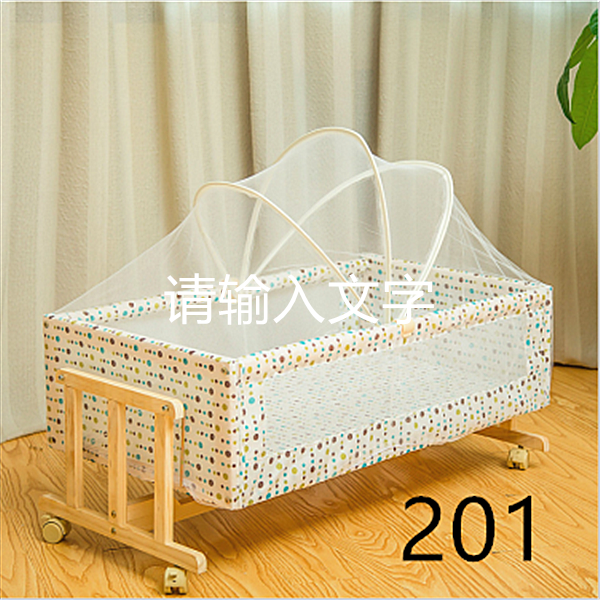 吕字家具-儿童床.木质婴儿床婴儿床新生儿拼接欧式儿童桌子椅子详情10